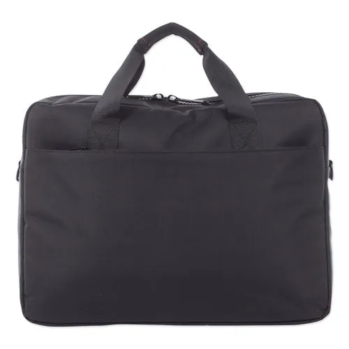 Stride Executive Briefcase, Fits Devices Up To 15.6", Polyester, 4 X 4 X 11.5, Black