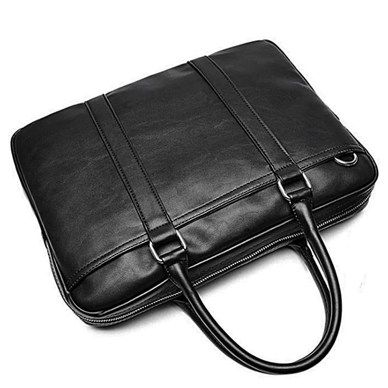 The Agent Leather Laptop Briefcase