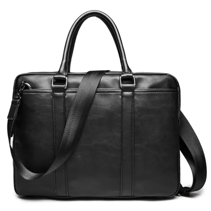 The Agent Leather Laptop Briefcase