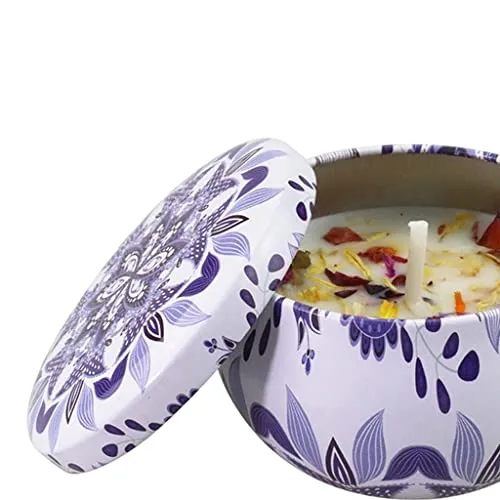 TOG Scented Candles Gift Soy Wax Tin Candles Gift for Women Violet flavourHome & Garden | Home Decor | Other Home Decor