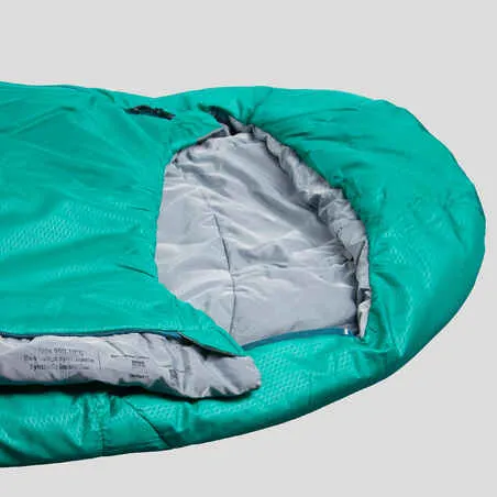 Trekking sleeping bag mt500 10°c - polyester