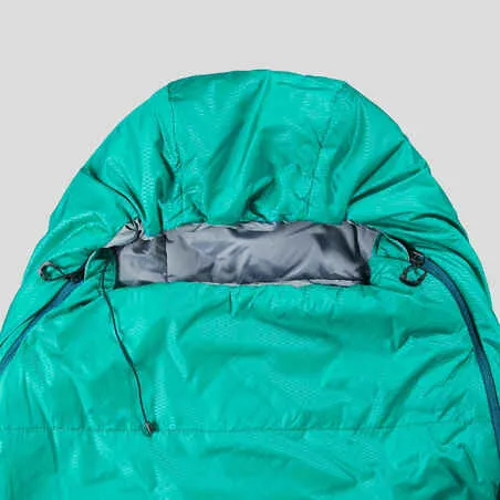 Trekking sleeping bag mt500 10°c - polyester