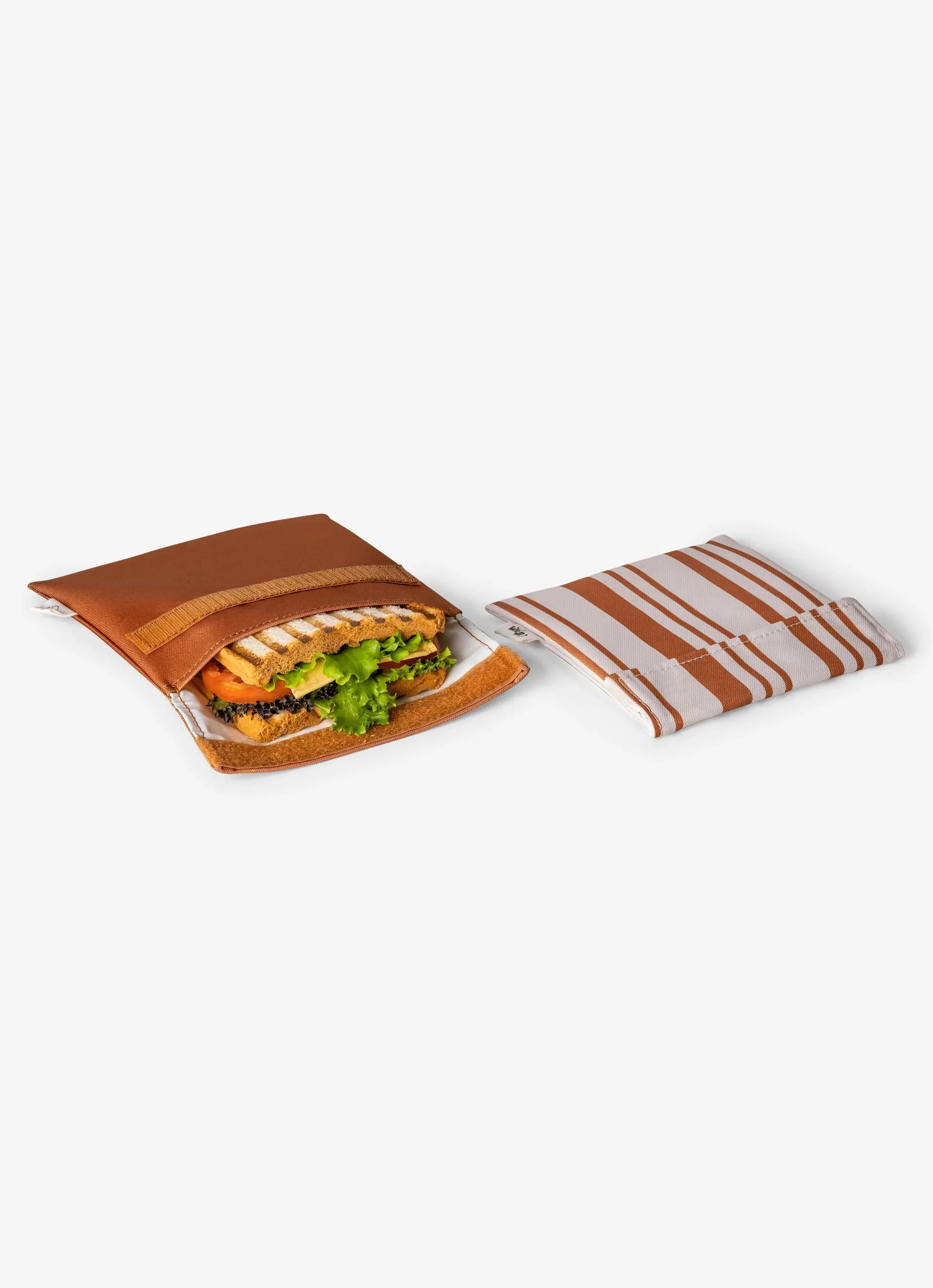 Two Reusable Sandwich Bags - Caramel