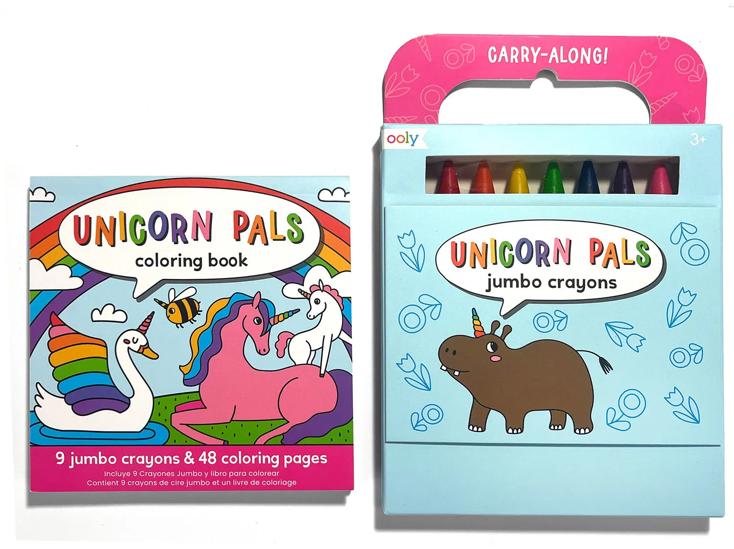 Unicorn Pals Carry Along Crayon & Coloring Book Kit