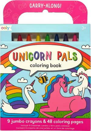 Unicorn Pals Carry Along Crayon & Coloring Book Kit