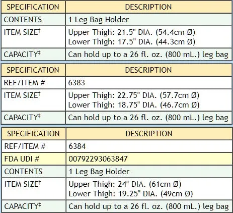 Urocare Fabric Leg Bag Holder Upper Medium - 1 Each