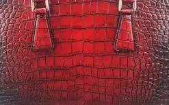 Vintage Crocodile Leather Top Handle Tote Cross Body Handle Bag