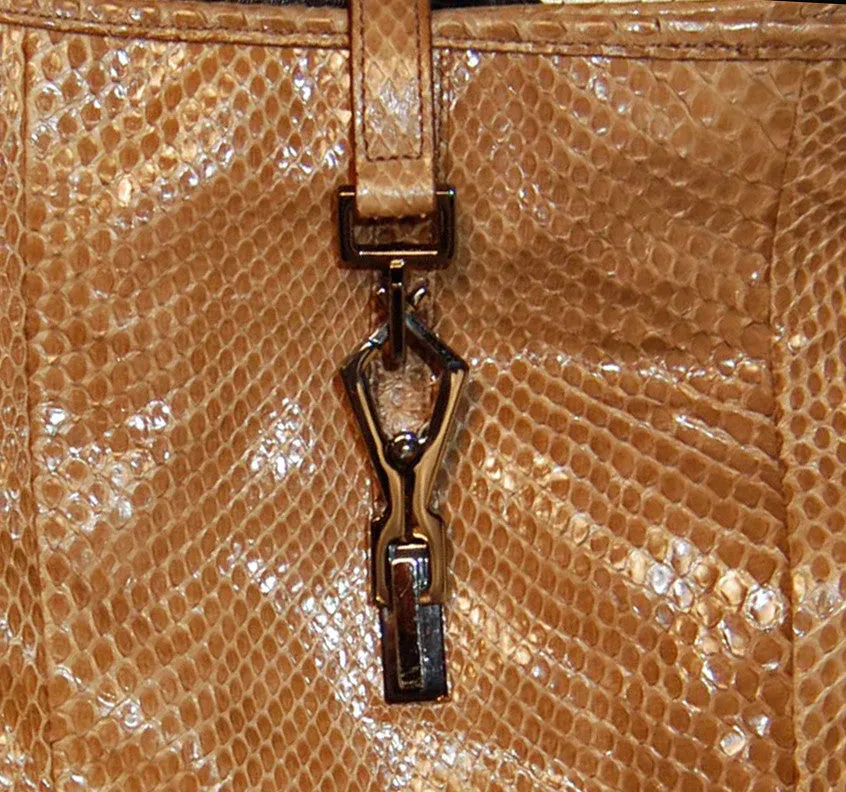 Vintage Gucci Cognac Snakeskin Purse