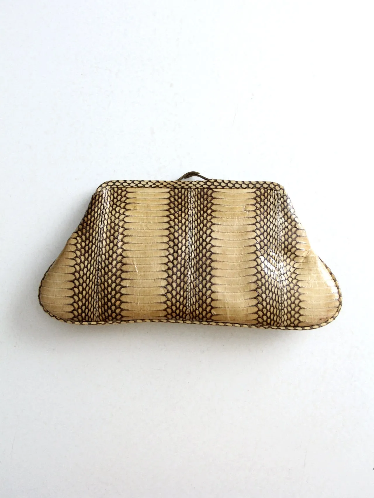 vintage Leyla snakeskin handbag