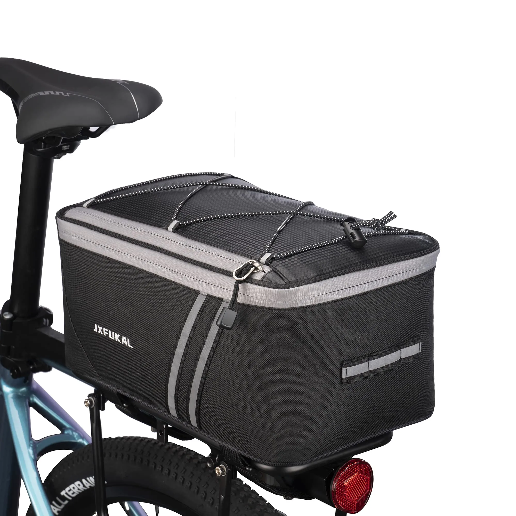 Waterproof Rear Bike Rack Bag with Rain Cover