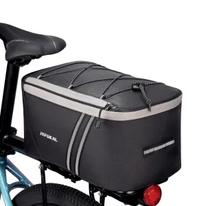 Waterproof Rear Bike Rack Bag with Rain Cover