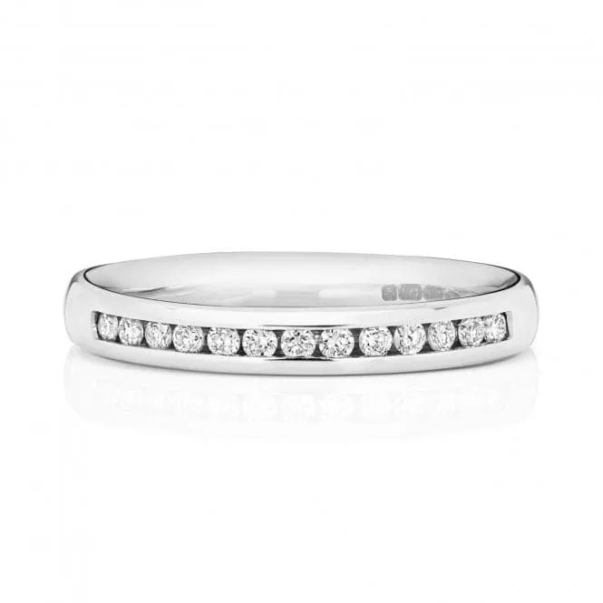 Wedding Band 18ct White Gold Diamond Eternity Ring WQ219W/I