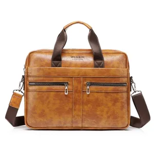 WEIXER Men's Vintage Briefcase Messenger Bag