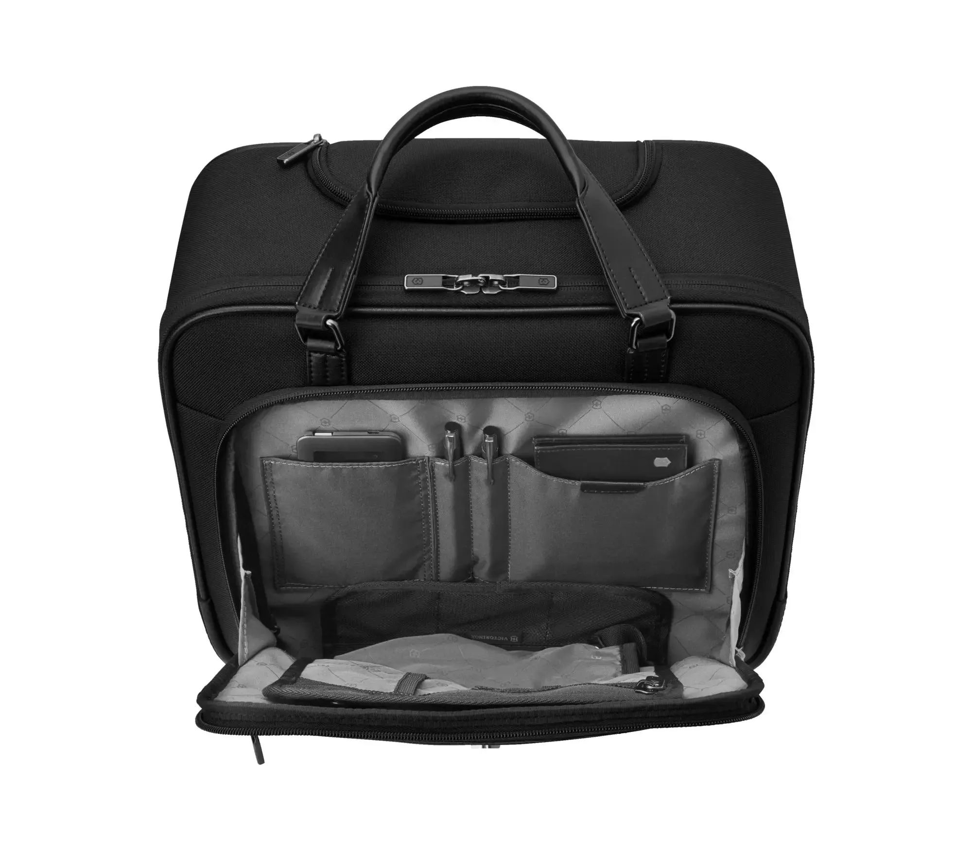 WERKS Professional CORDURA Wheeled Business Brief Compact - Black