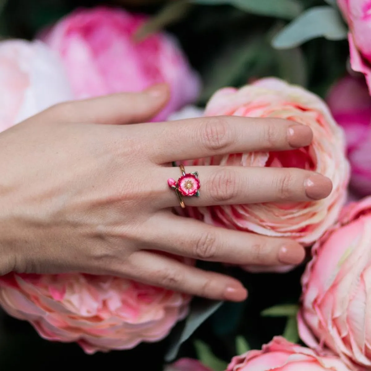 Wild Flower Open Ring