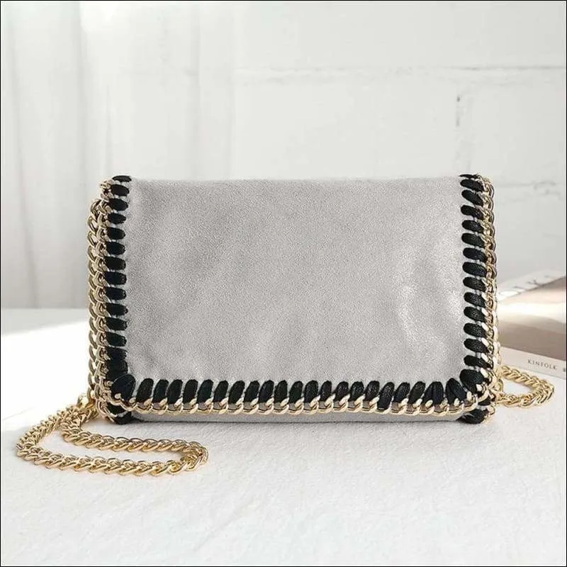 Womens Fashion Flap Shoulder Chain Bag