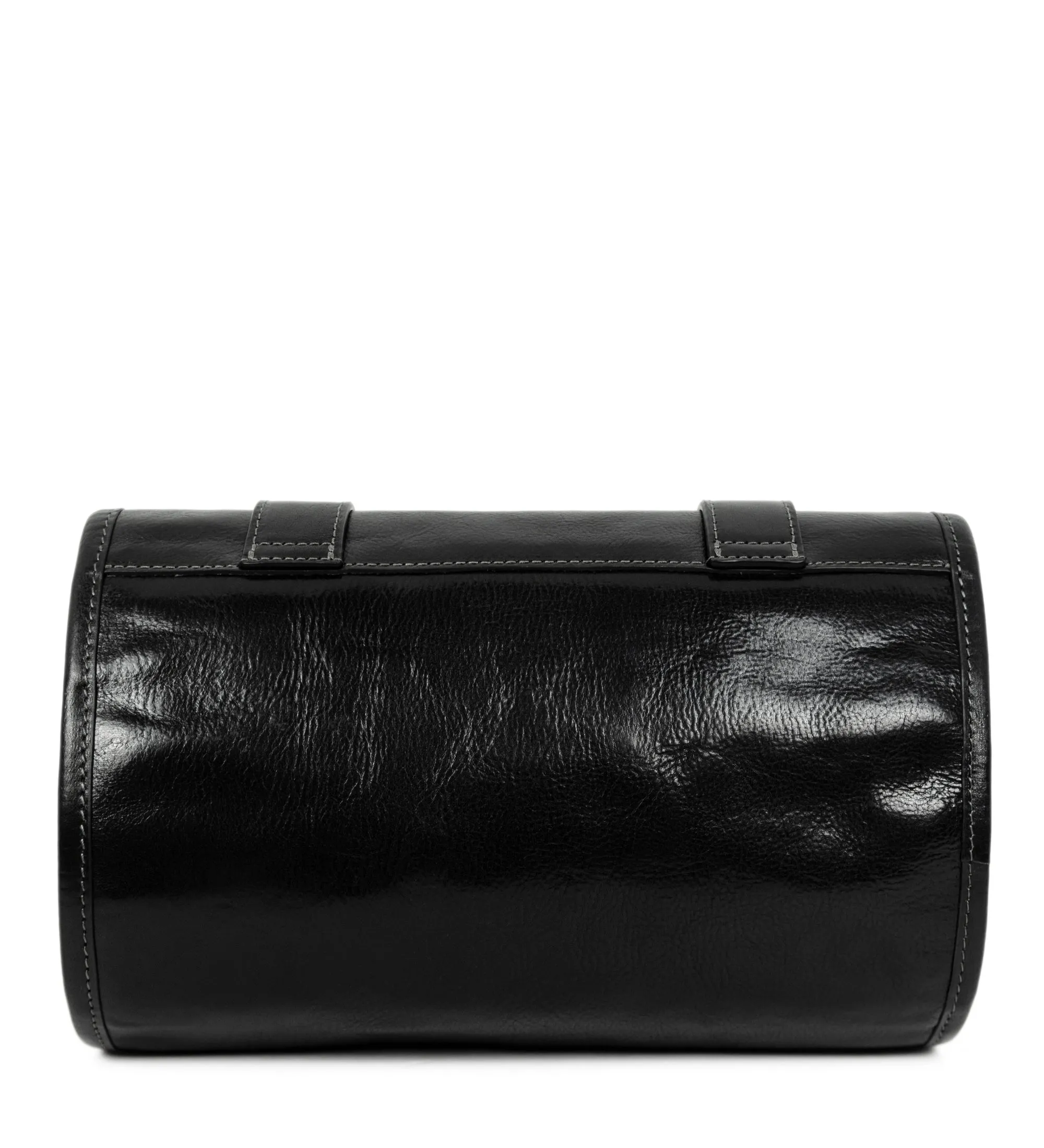 Womens Leather Hanging Wash Bag Toiletry Bag - Dracula