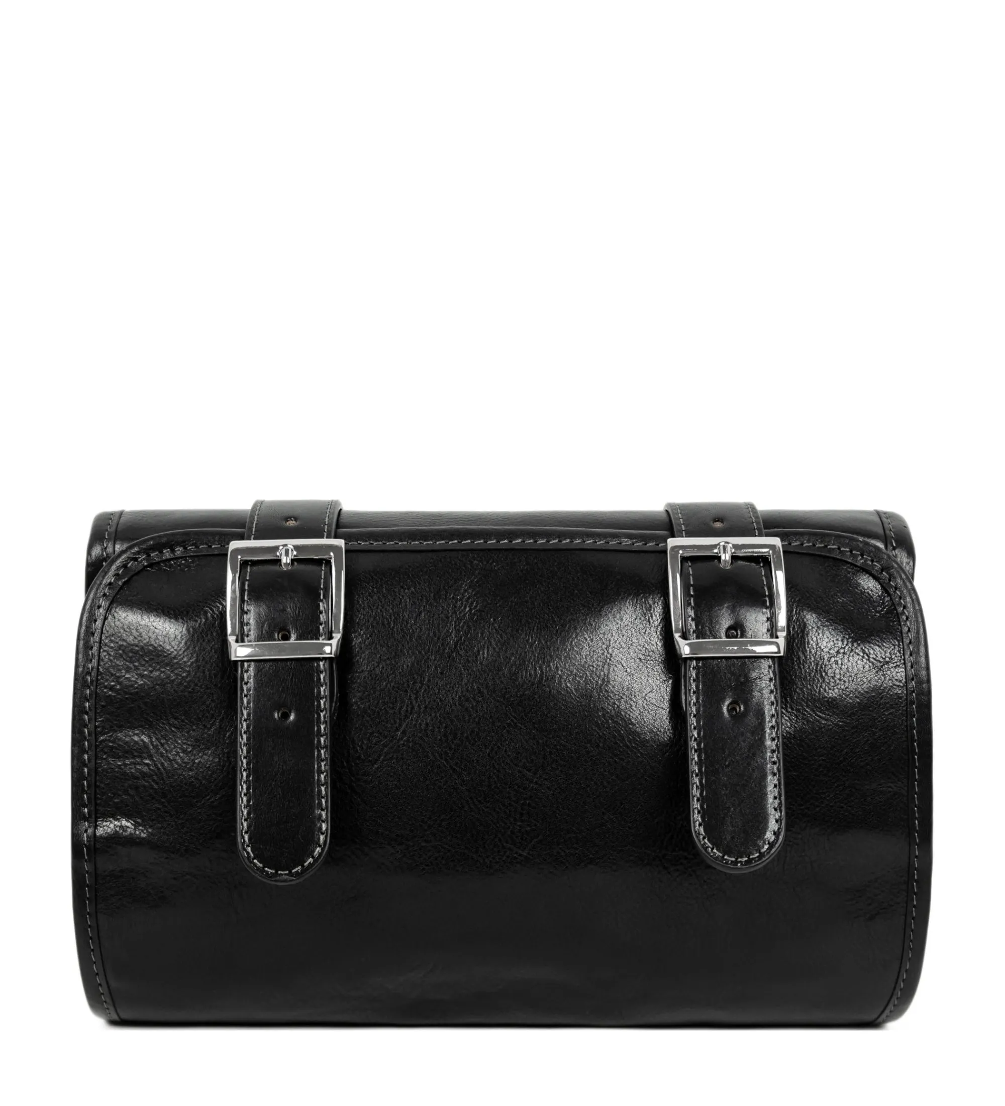 Womens Leather Hanging Wash Bag Toiletry Bag - Dracula