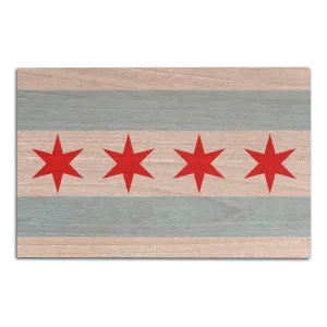 Wooden Chicago Flag Sign