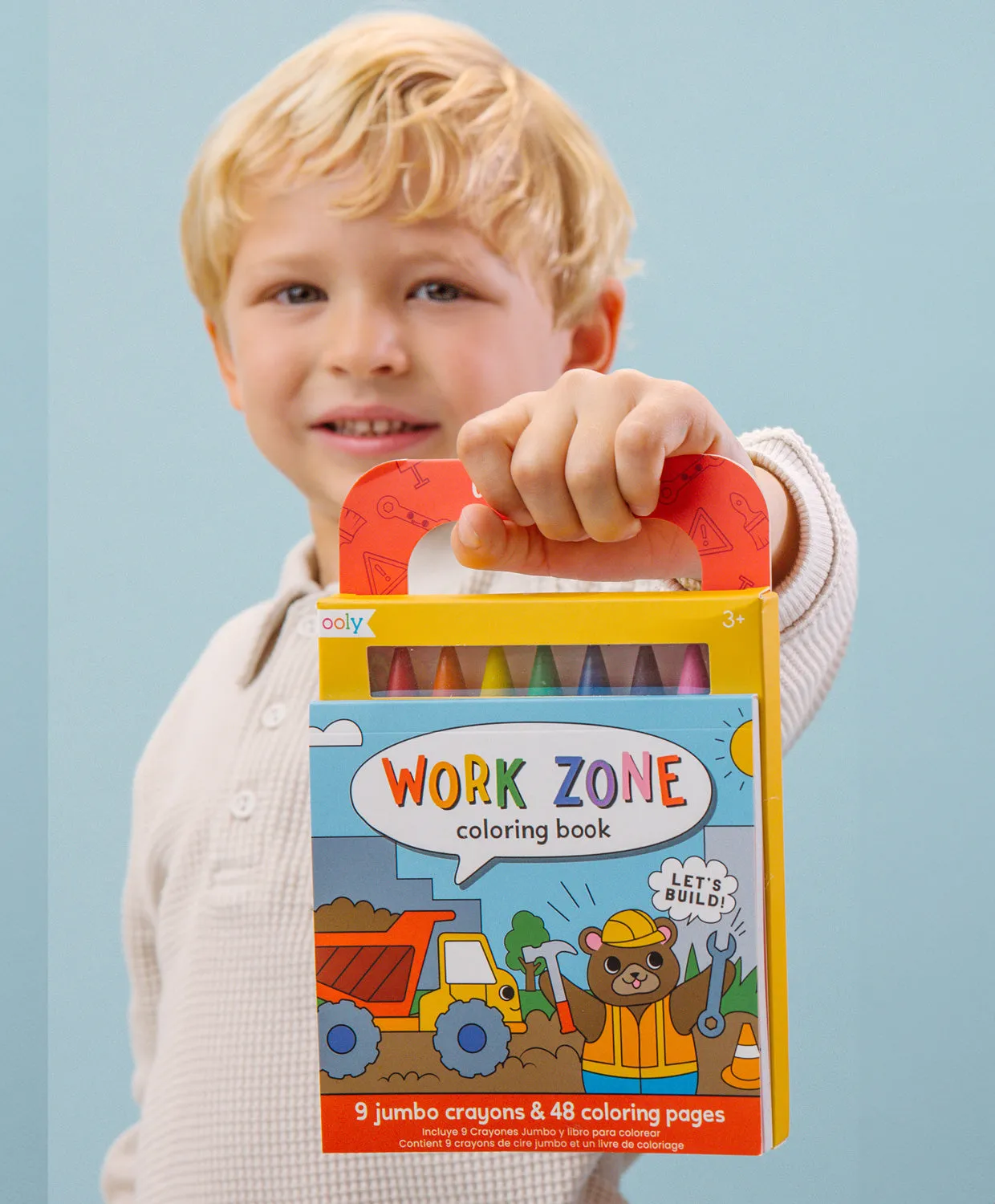 Work Zone Carry Along Crayon & Coloring Book Kit