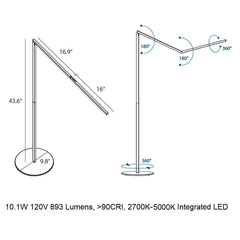 Z-Bar LED Floor Lamp