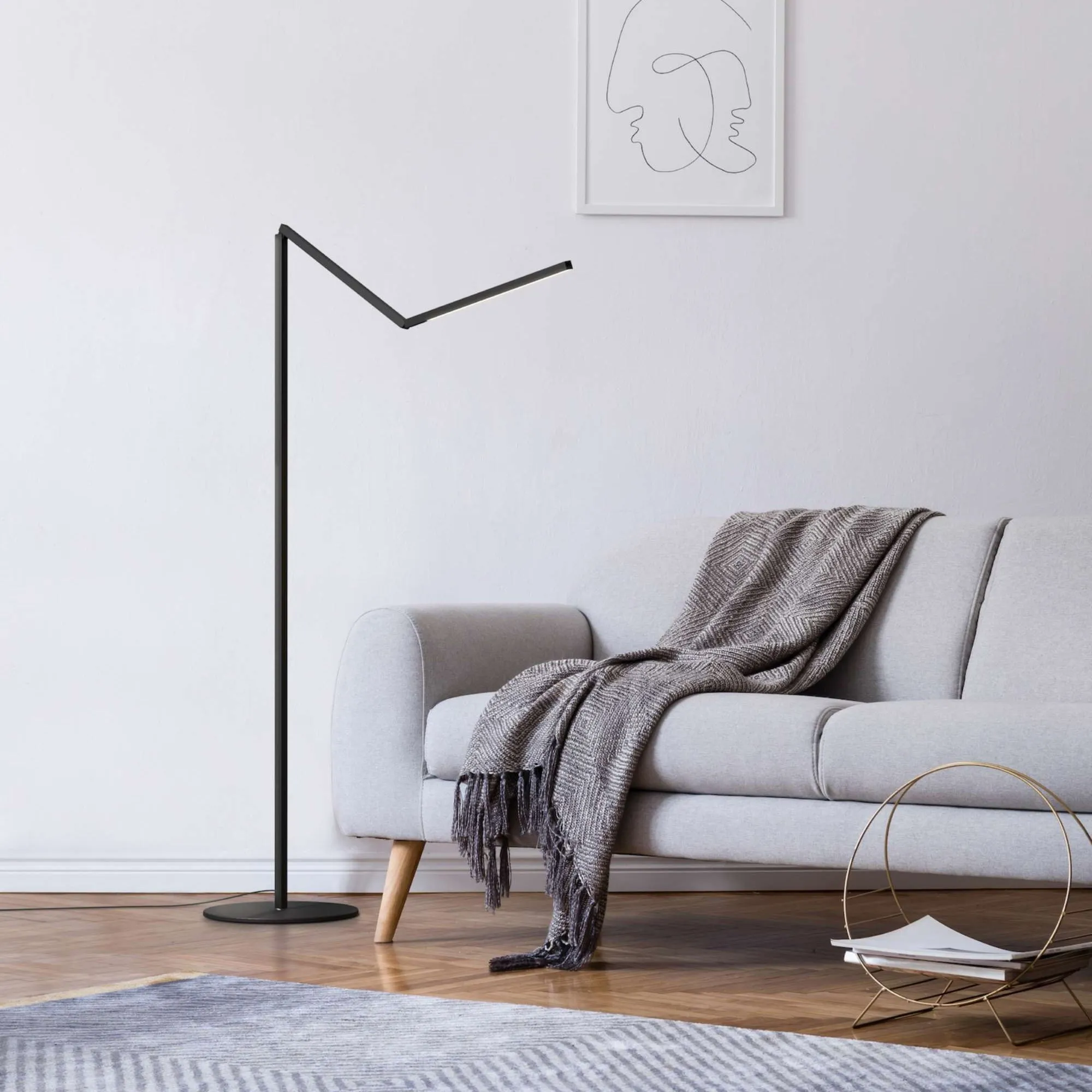 Z-Bar LED Floor Lamp